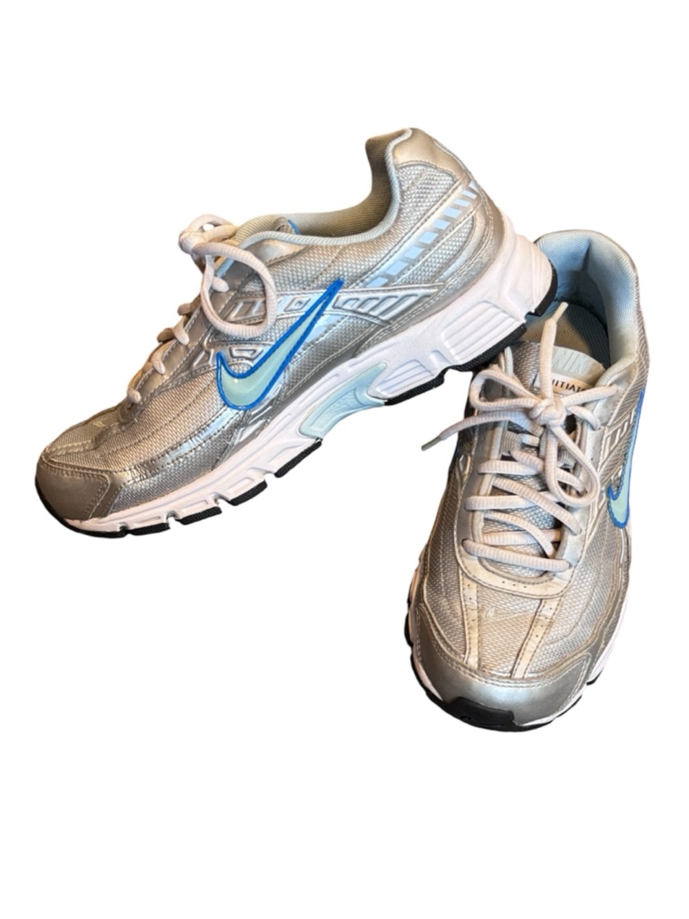 Nike Initiator Running Shoes Silver Blue Women’s Size 8